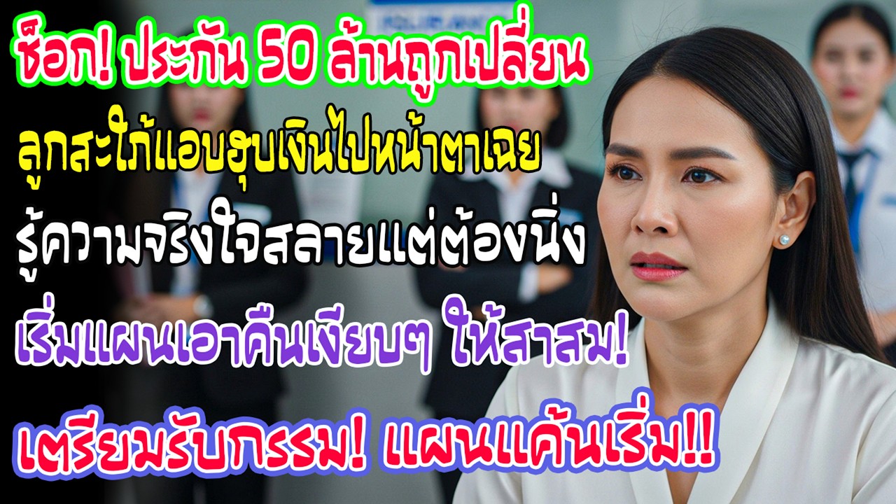 ประกัน 50 ล้านโดนลูกสะใภ้ฮุบ! พนักงานบุกแจ้งถึงบ้าน แม่สามีแค้นจัด สืบเงียบรอเชือดคืนทีเดียว