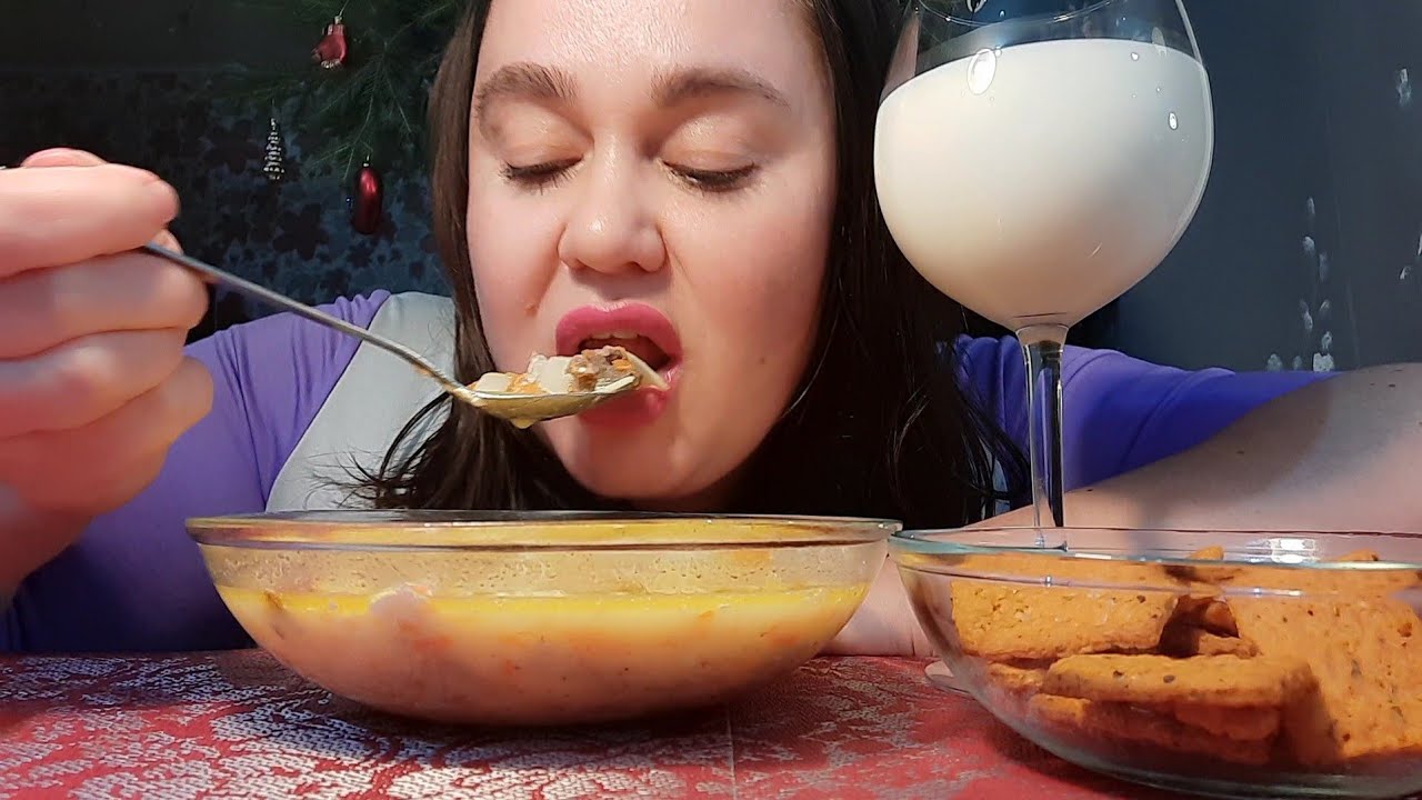 Мукбанг💥СУП😋который наварила сама🙌