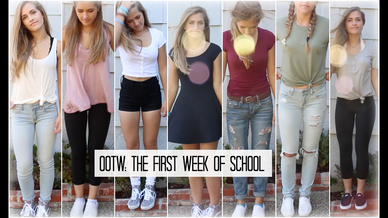 OOTW: THE FIRST WEEK OF SCHOOL // OUTFIT IDEAS