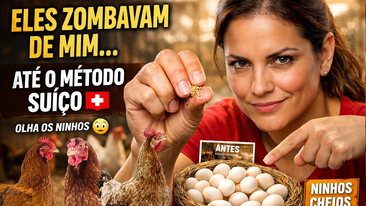 Eles zombavam da minha criação de galinhas. Até que o Método Suíço encheu meus ninhos de ovos!