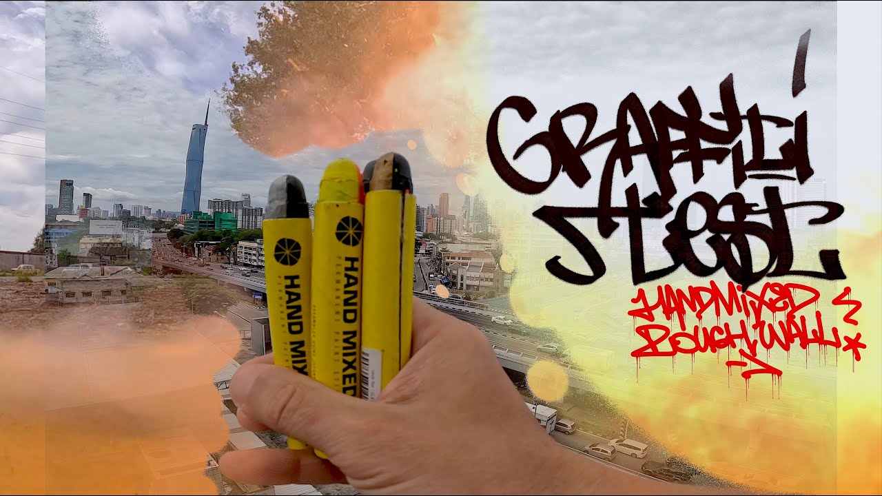 Graffiti test with Wekman // HandMixed Rough Wall
