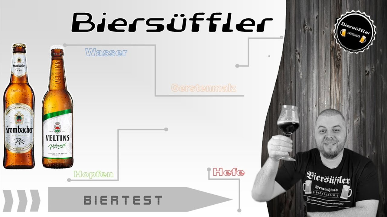 Biersüffler Direktvergleich - Krombacher Pils vs. Veltins Pils