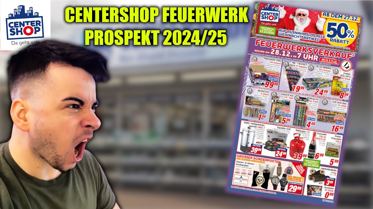 DAS OFFIZIELLE CENTERSHOP FEUERWERK PROSPEKT 2024/25! 💥 | MrPyroManager