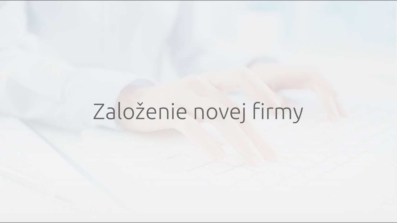 Založenie novej firmy v programe OMEGA