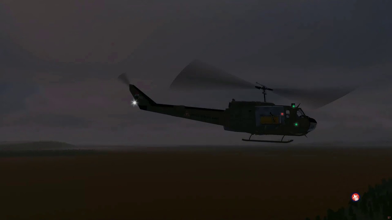 Huey test. UH-1H for FlightGear