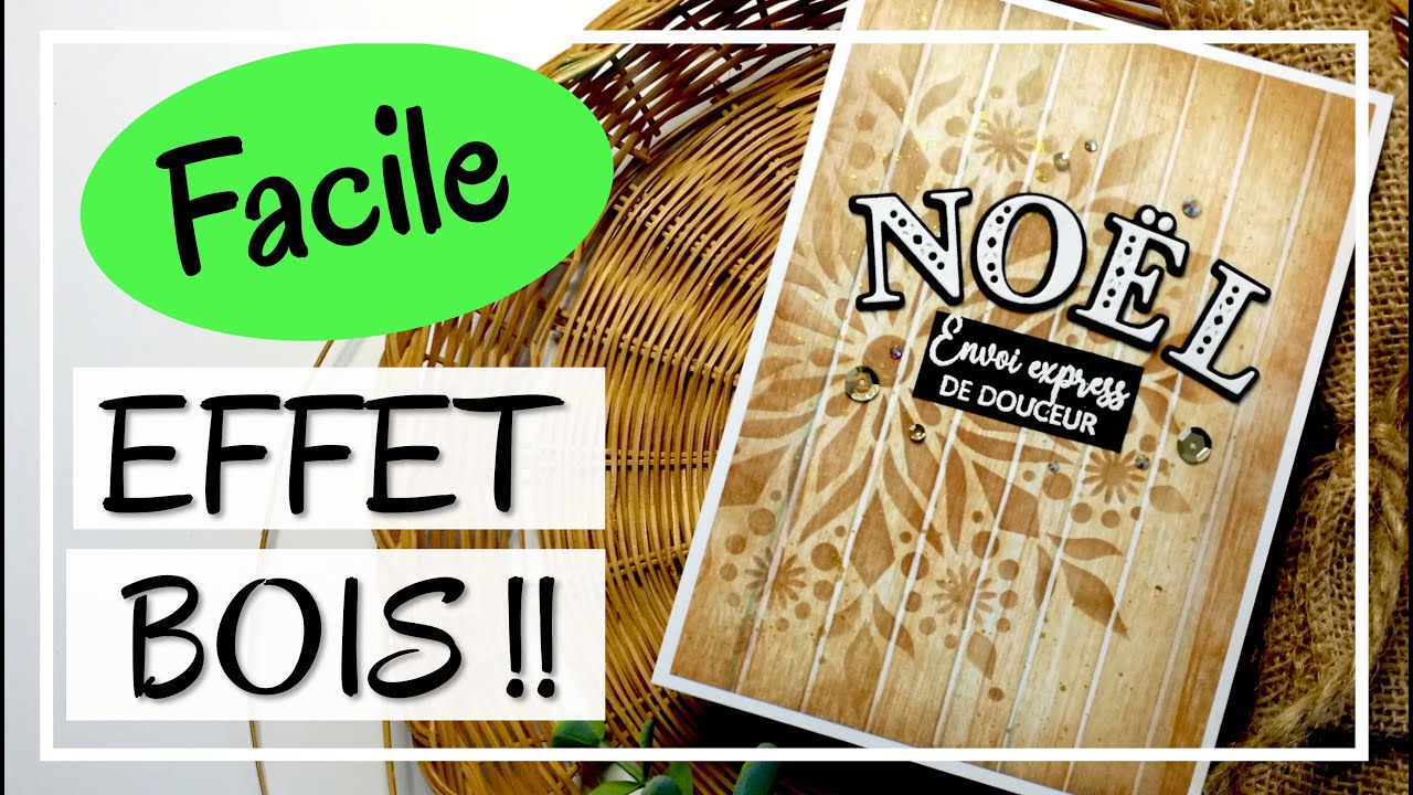 EFFETS BOIS ET GRAVURE SUR BOIS ! Plus facile qu'il n'y paraît ! A essayer ! Tuto carterie DIY Scrap