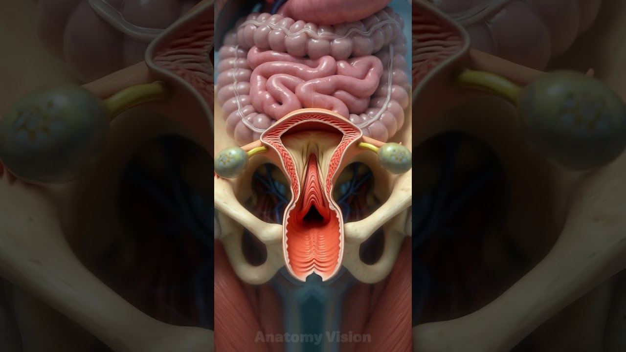 Uterus Movement Inside the Body | Realistic 3D Animation