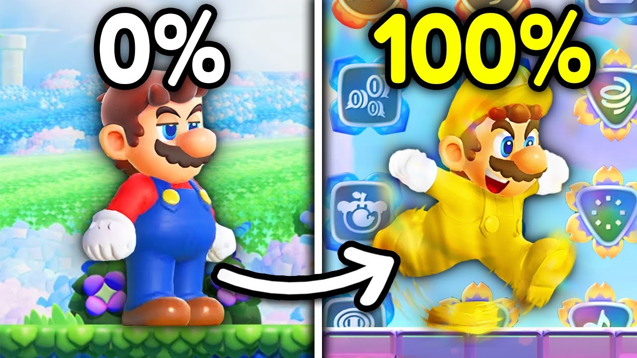 J'ai 100% Mario Wonder en 10H