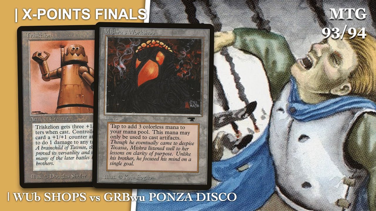 Disco Ponza (BRGu) vs Shops (UWb) | X-points Oldschool MTG 93/94 Final 16 | 542