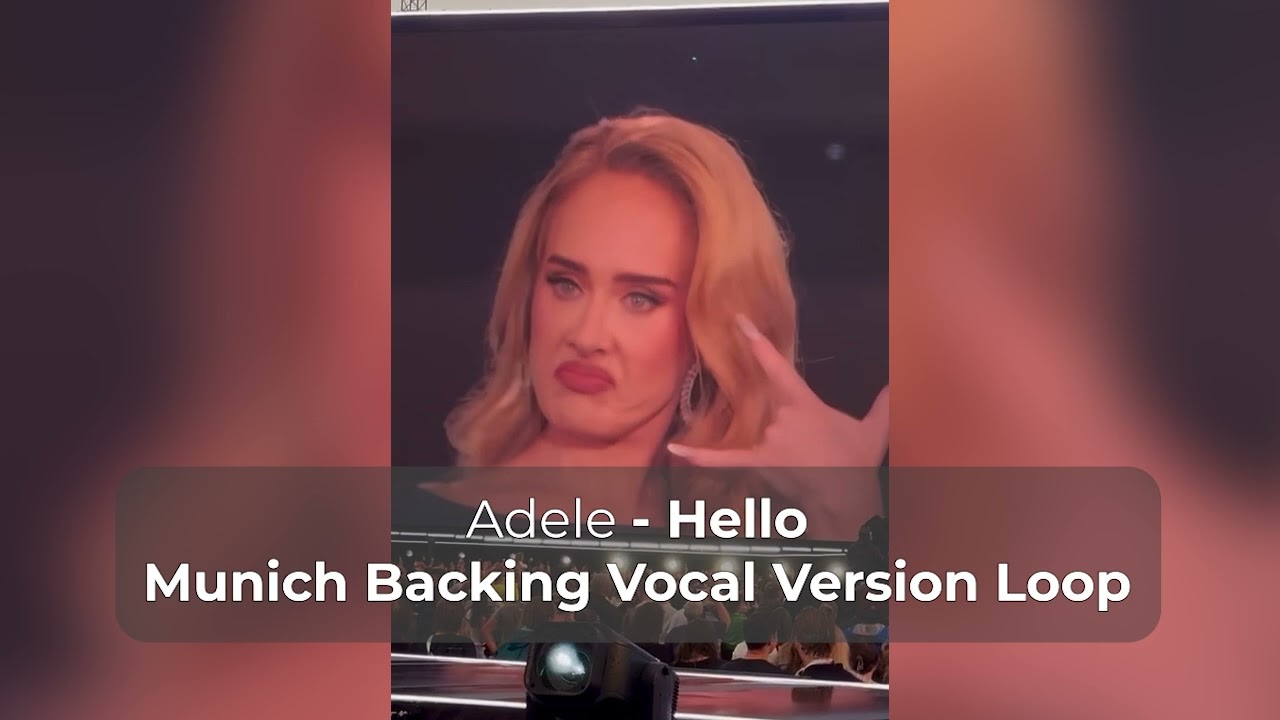 I'm sorry for everything that i've done - Adele  Hello Munich Version