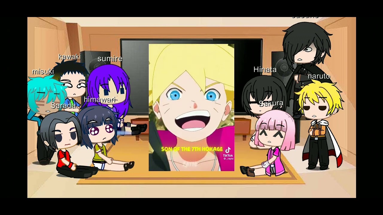 boruto family, sasuke and friends react's boruto
