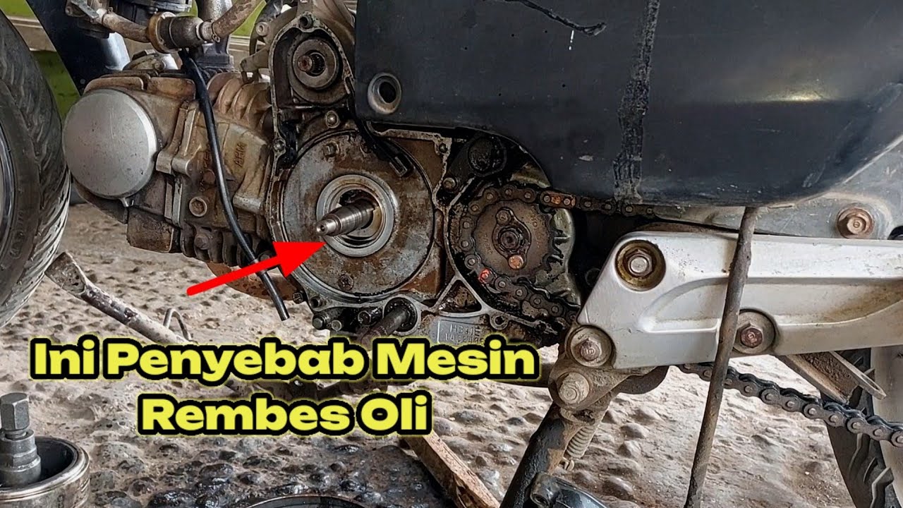 Mengatasi Masalah Supra fit yang rembes oli dibagian blok mesin sebelah kiri