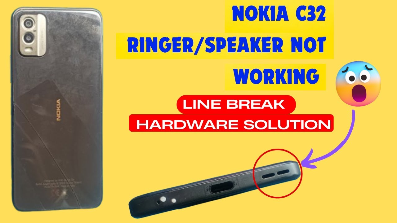 Nokia C32 Ringer Not working | Nokia C32 speaker Ways |