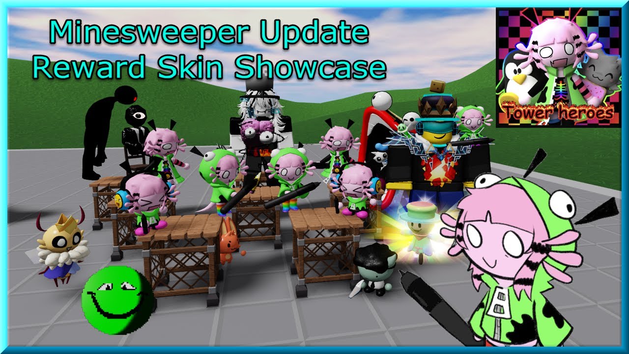 Showcasing All New Rewards In The April Fool's 2025 Minesweeper Update - Tower Heroes