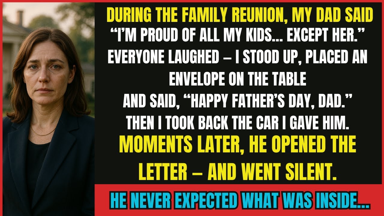 My Dad Praised Every Sibling at the Reunion—Then Publicly Called Me a Disgrace| Revenge Story