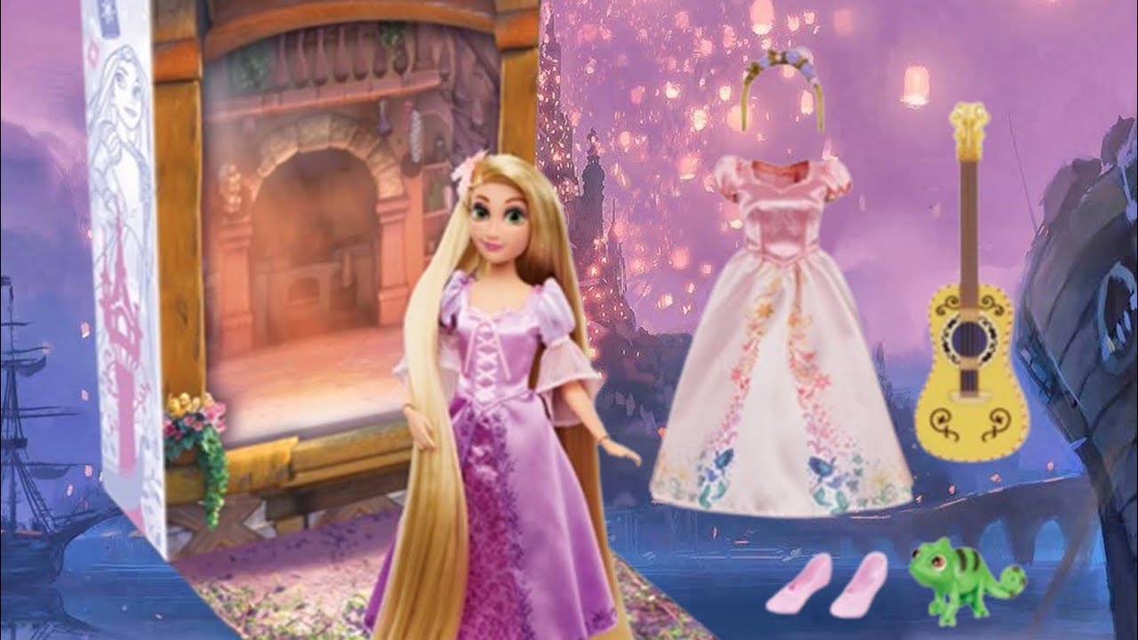 Распаковка/обзор куклы Рапунцель Disney Story — магазин «Рапунцель» от Disney