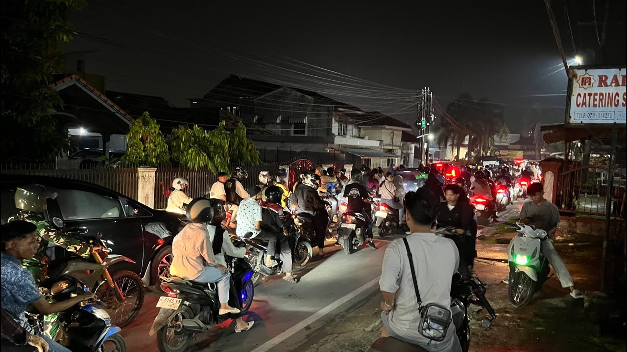 Suasana tahun Baru 2026 di palembang