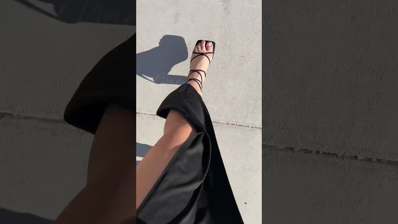 Omg wait&hellip; can we take a moment? 🩷✨ How adorable are my new strap heels?! 😍#heels #goddess #feet