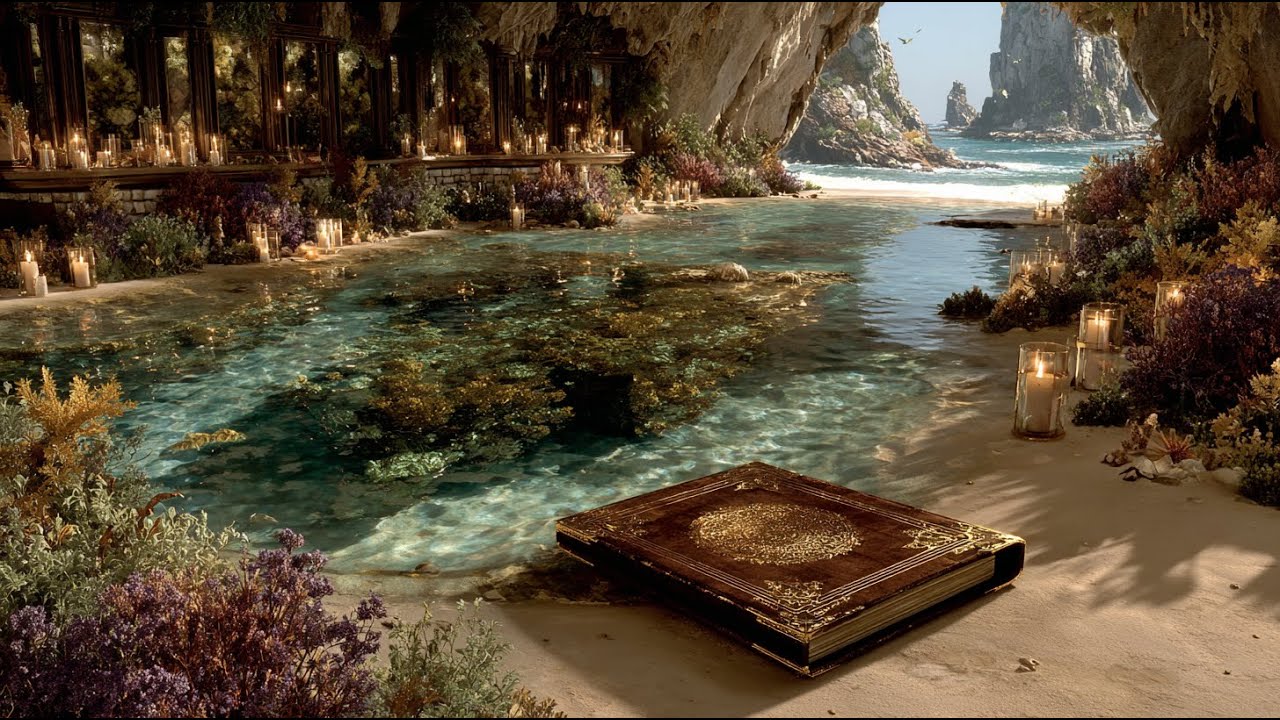 The Sunlit Cove of Sacred Pages | Medieval Fantasy Music & Animated Ambience