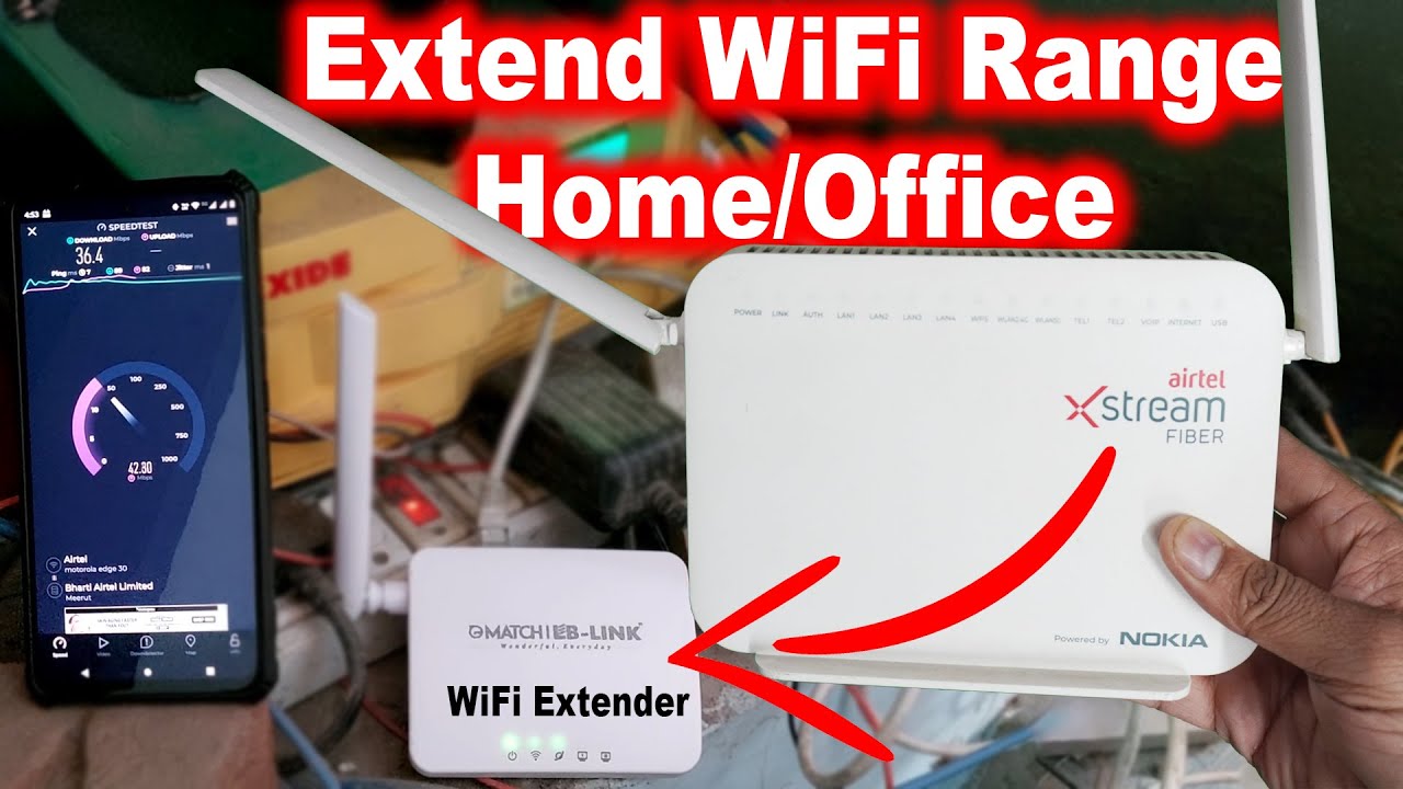 Airtel Xstream Fiber | WiFi Range Extender Router | Increase WiFi Range | Extender Router Settings |