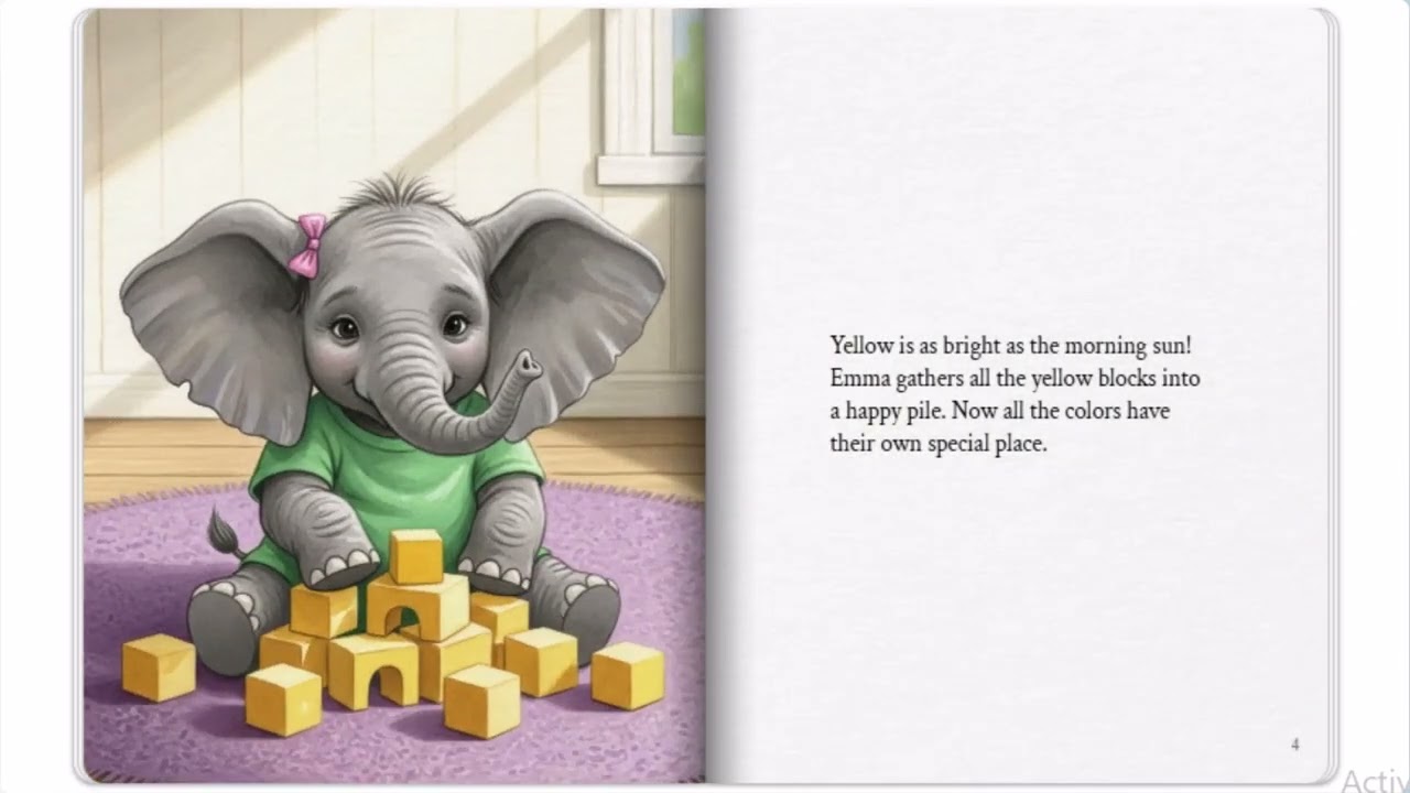 Emma's Color Block Sort 🧱 | Bedtime Stories for Kids | English Learning | Stories for Toddlers