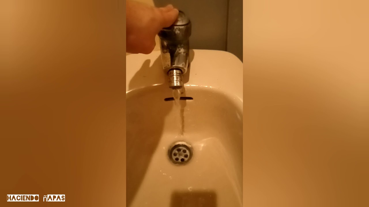 COMO ARREGLAR EL GRIFO. CAMBIAR EL AIREADOR, BOQUILLA O FILTRO DEL BIDET.