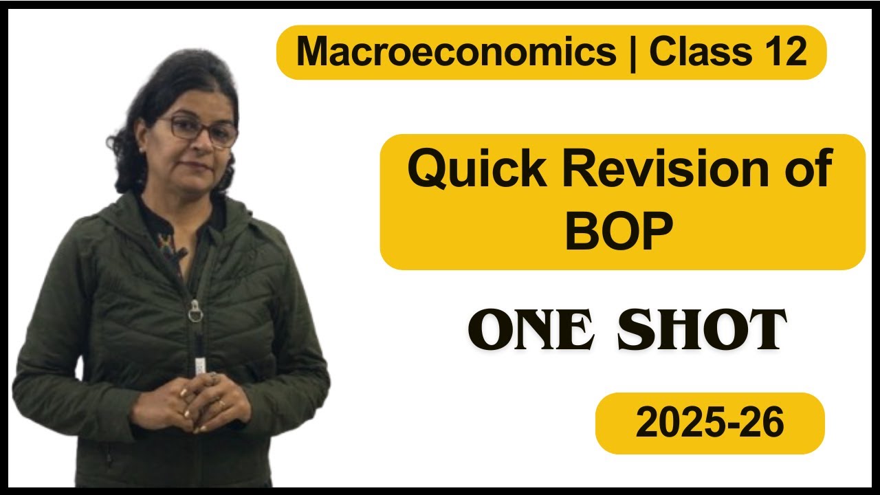 Balance of Payment - Macroeconomics | Quick Revision