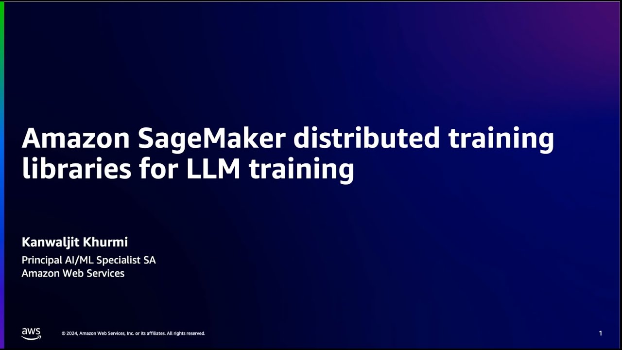 Pre-training foundation models on Amazon SageMaker | Step 3: Distributed training