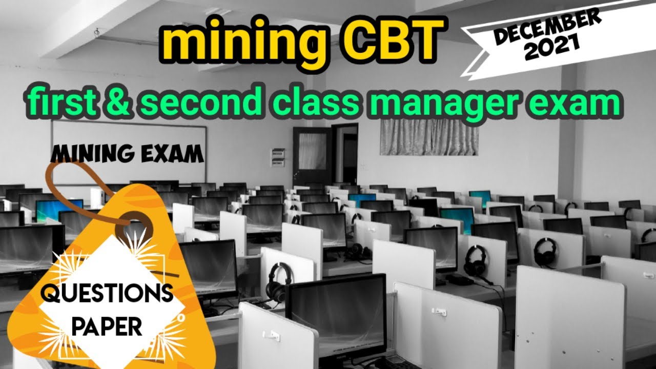second class mine manager exam question paper with answer || dec 2021 || 150 question || CBT