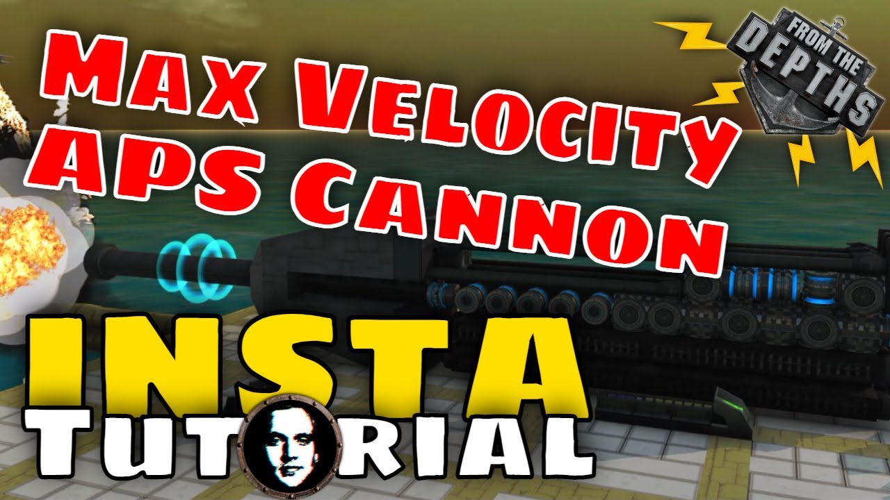 From The Depths INSTANT Tutorial: Rail Assisted APS Cannon for MAXIMUM Kinetic Damage