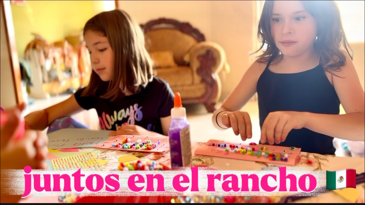 From The USA to Mexico 🇲🇽 DIY Crafting Handmade Valentine's Cards with the Local Niñas en el Rancho