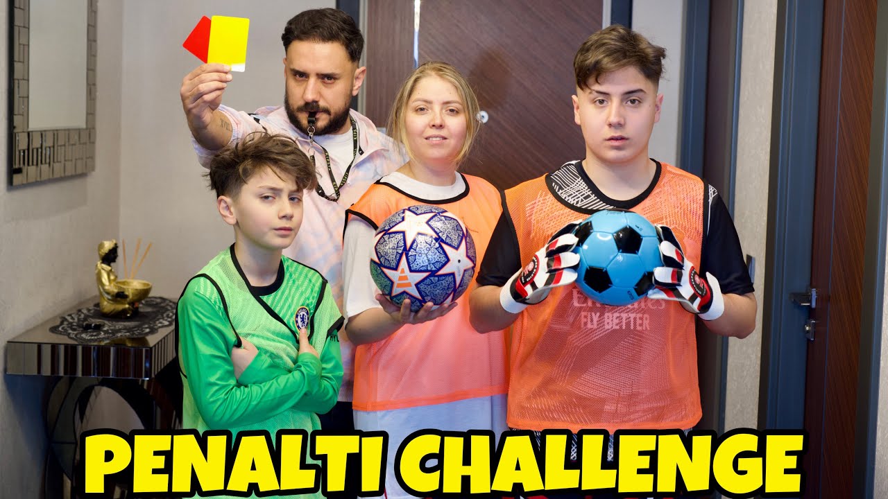 EVİN İÇİNDE ANNEMLE PENALTI CHALLENGE !!