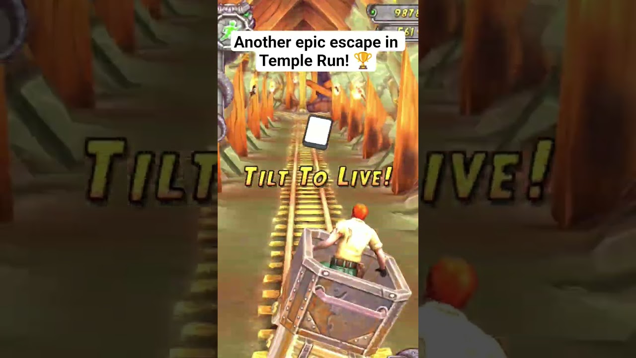 🏃‍♂️ Just completed another intense level in Temple Run! | #gamingshorts #automobile #comboarcade