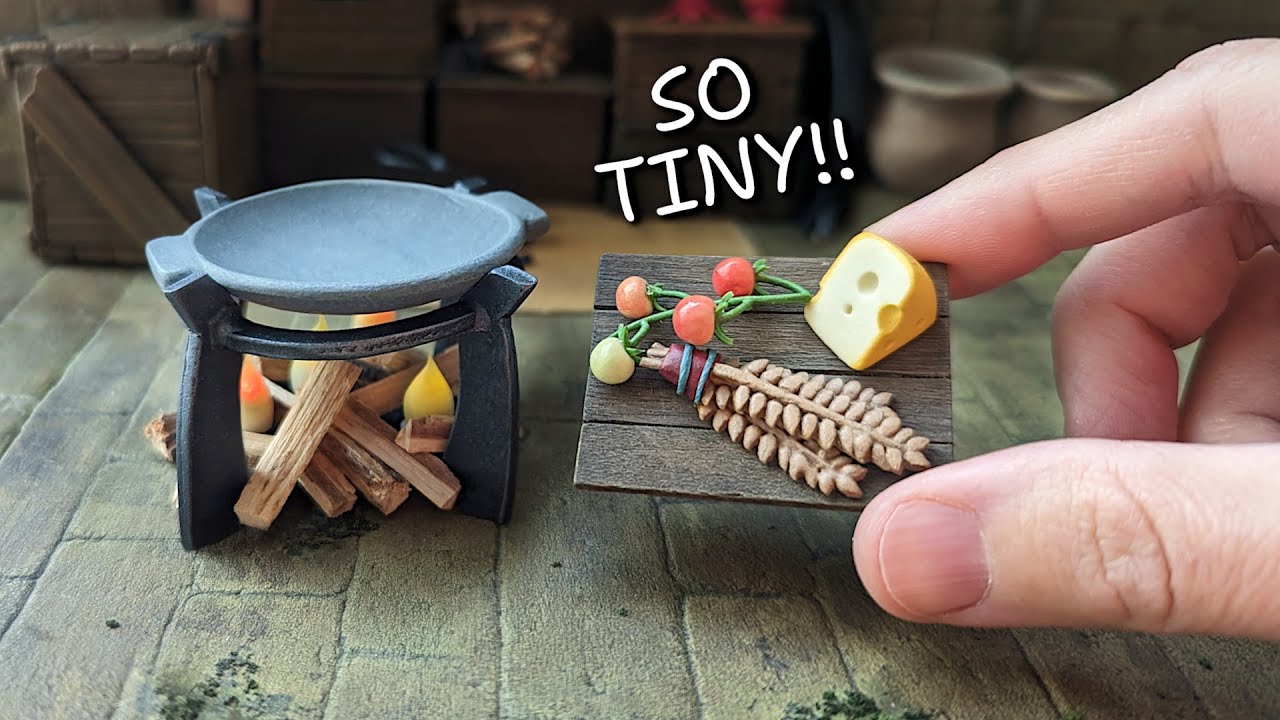 Making a Miniature Tears of the Kingdom Cooking Pot & Ingredients