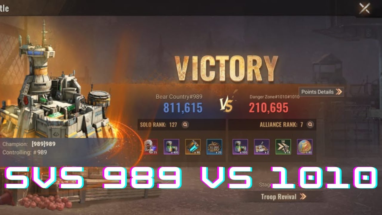 State of Survival | SVS 989 VS 1010 | Highlights