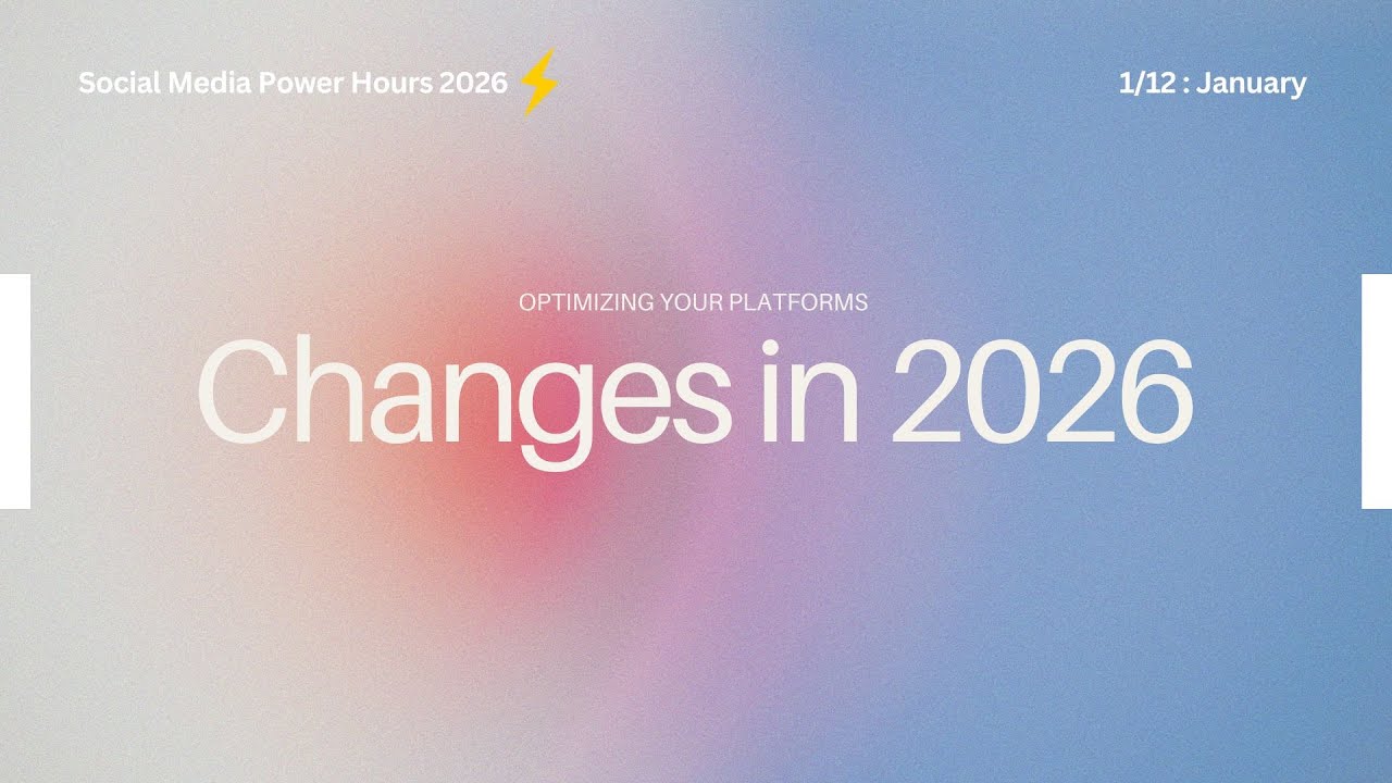 Changes to Instagram in 2026 | Social Media Power Hour January 2026
