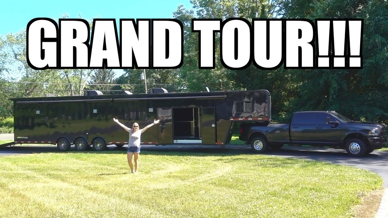 GRAND TOUR of the 48' Race Trailer + 5 things I ALREADY HATE!!!!