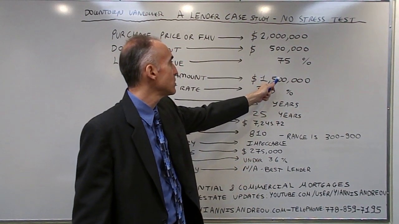 Downtown Vancouver Mortgage Case Study with an A Lender - No Stress Test