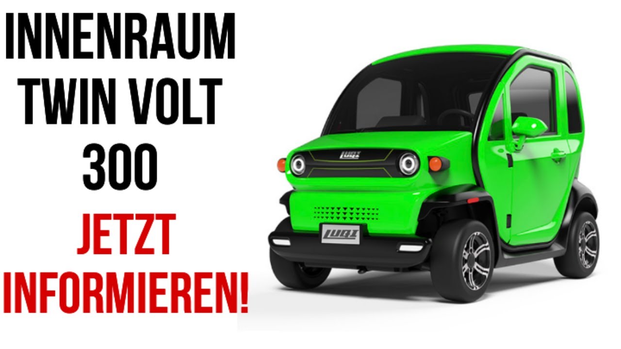 E Microcar Kabinenroller Mopedauto Twin Volt 300 Innenraum