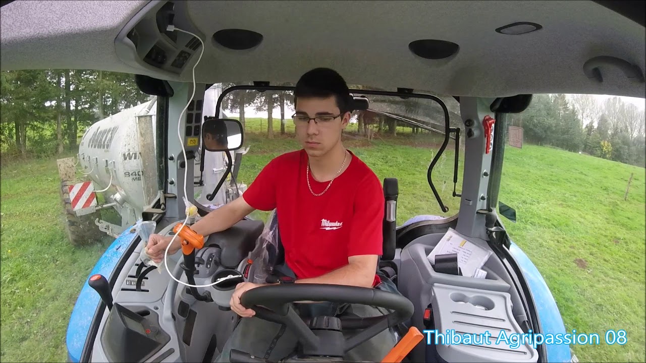 [GoPro] Nouveau New Holland T6 145 à l'Epandage de lisier 2017