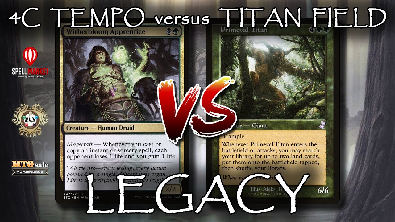 4C Tempo vs Bant Titan Field | Legacy | MTG | 2021 SPB Legacy Open: Round 06