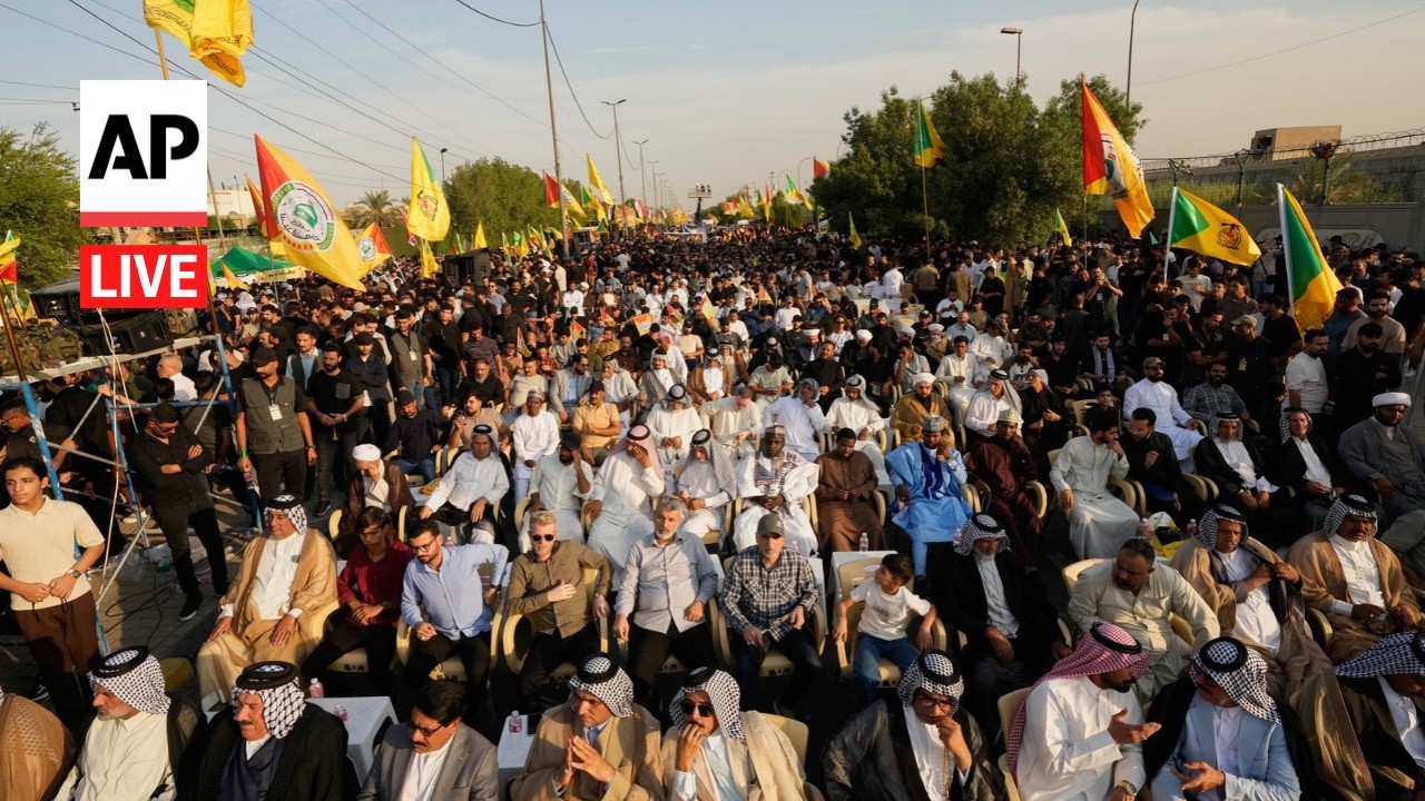 LIVE: Rally held in Baghdad to celebrate US troops' withdrawal from Iraq