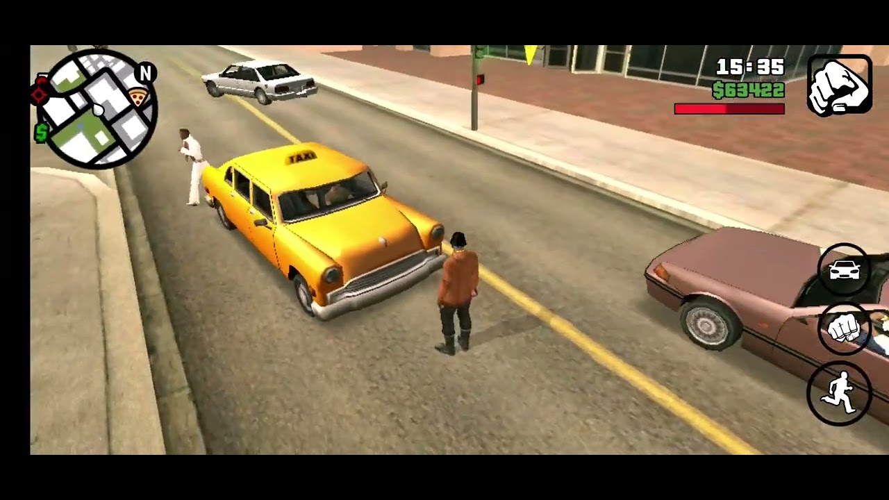 gta sa crazy moments with pedestrian fight