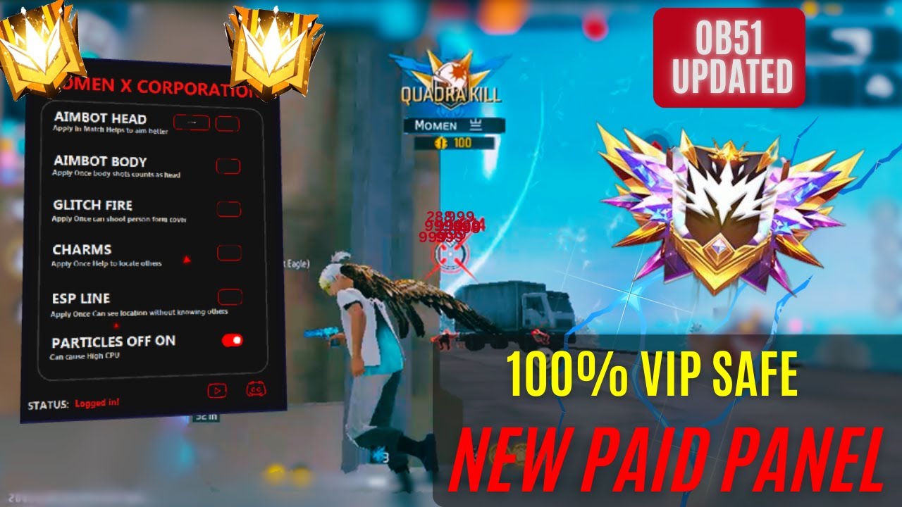 NEW PC PANEL UPDATED OB51💻PAID PANEL FOR AIMBOT FREE FIRE 🎯 SNIPER AIMBOT | 100% SAFE AND ANTIBAN ✅