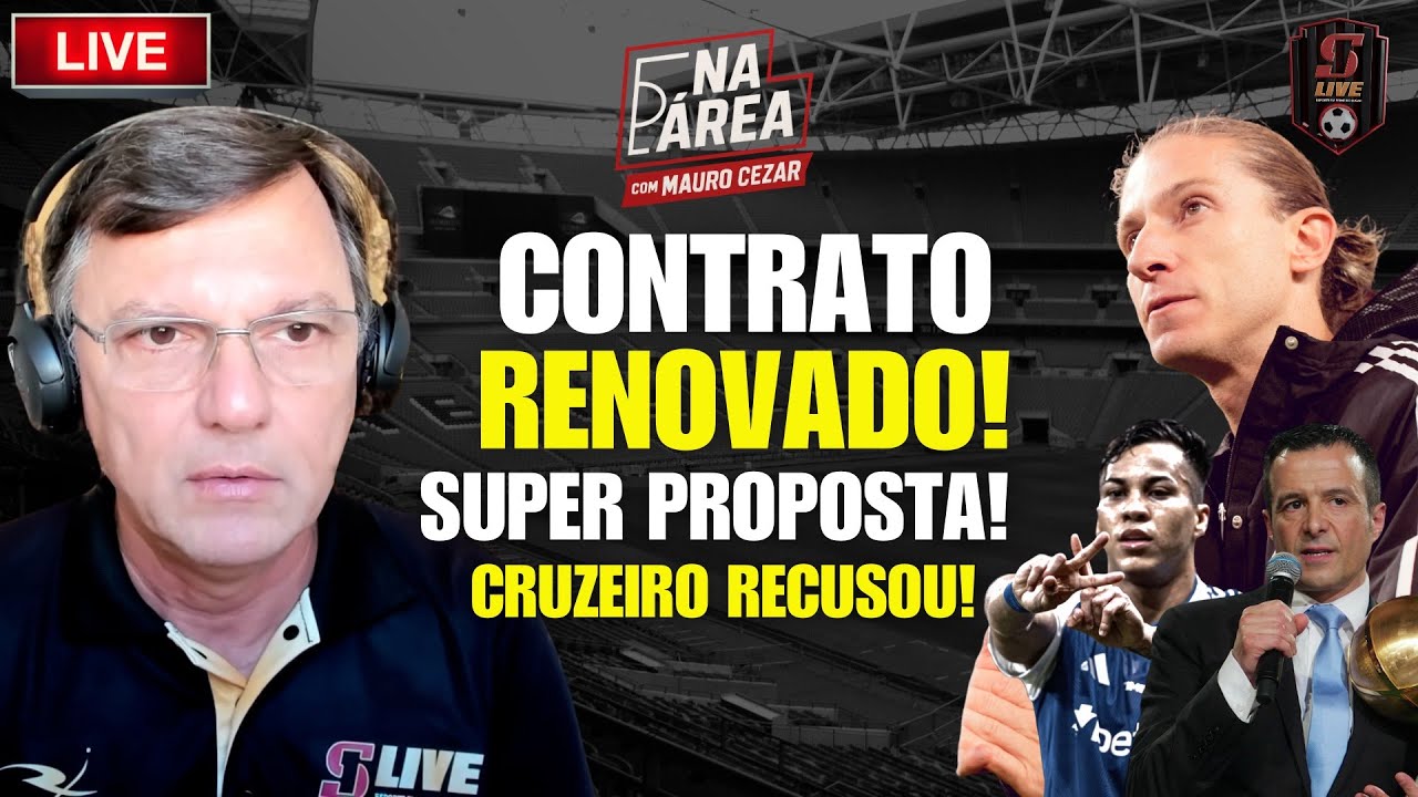 FLAMENGO CHEGA A UM ACORDO COM FILIPE AT&Eacute; 2027 | KAIO JORGE  | DEBATE AO VIVO COM MAURO CEZAR #245