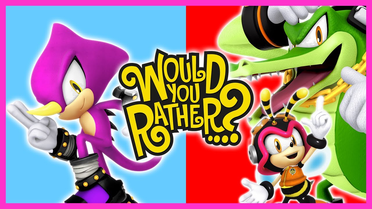 Espio Charmy & Vector Play Would You Rather!