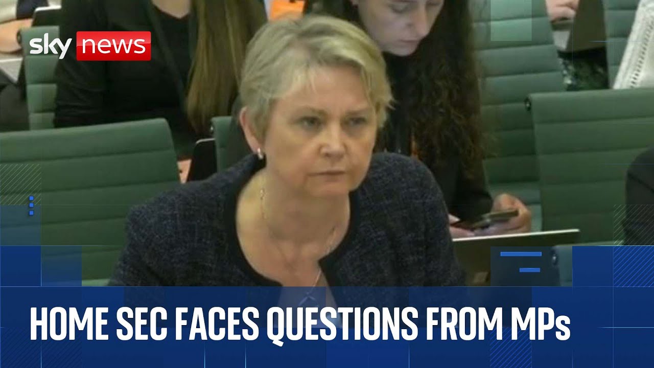 Home Secretary Yvette Cooper faces questions from Home Affairs Committee