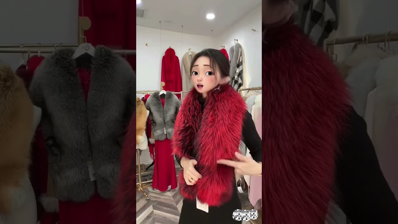 MWFur Real Fox Fur Scarf Luxury Big Fox Skin Scarf Natural Fox Fur Stole Genuine Fox Fur Shawl