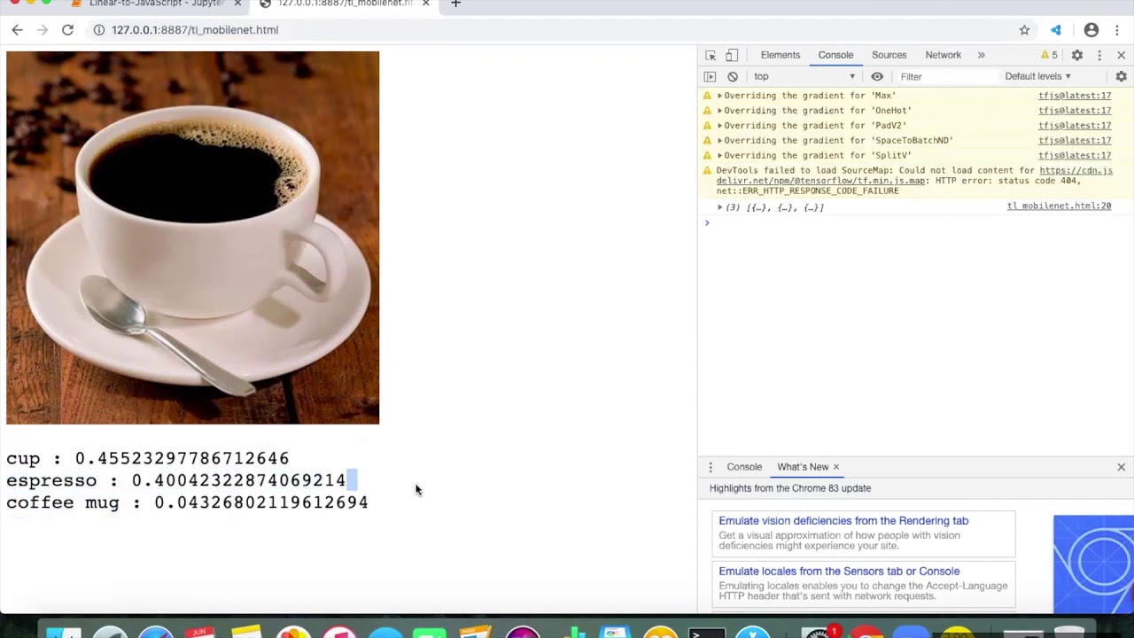 TFJS Mobilenet Demo