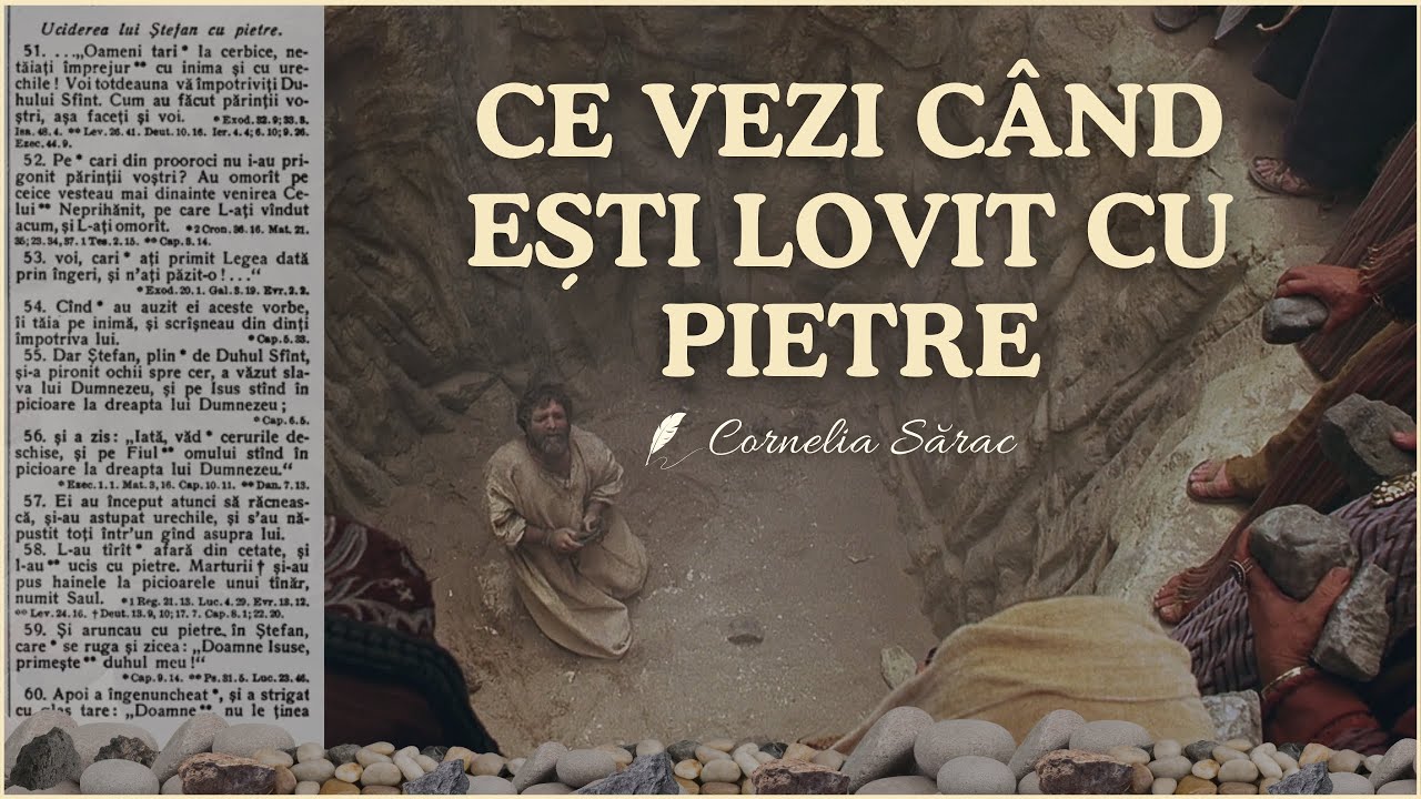 Ce vezi când ești lovit cu pietre? | poezii creștine (#ȘtefanMartirul)